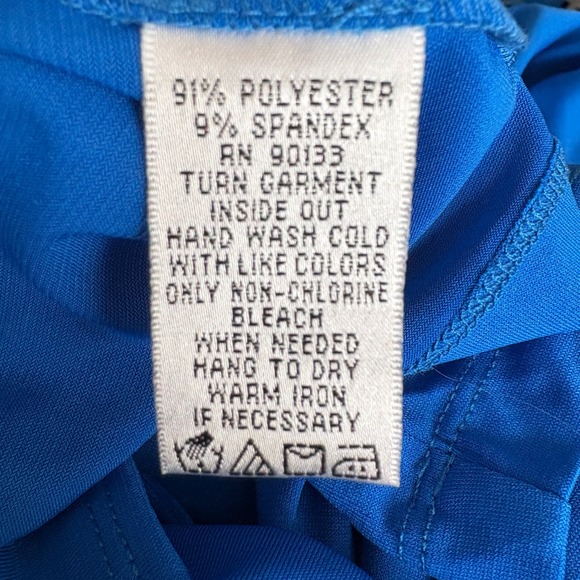 Bob Mackie Wearable Art Royal Blue Top, Womens L, Career Blouse Soft Comfycore - Picture 4 of 9